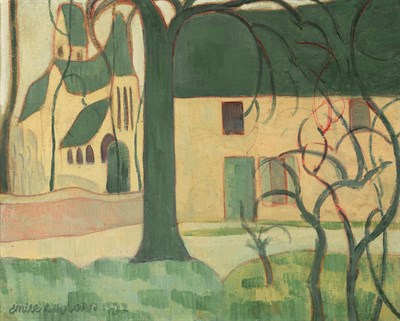Lot 229 - Emile Bernard French, 1868-1941 Eglise et...