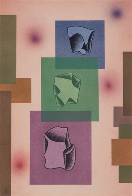 Lot 53 - Raymond Jonson American, 1891-1982 Watercolor...