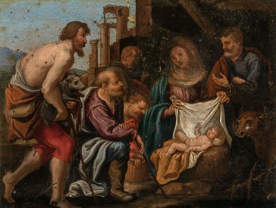 Lot 16 - Italian School 17th Century The Adoration of...