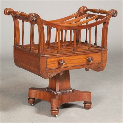 Lot 356 - William IV Mahogany Canterbury Height 25...