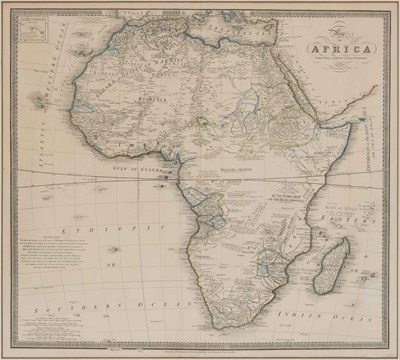 Lot 54 - [AFRICA] Map of Africa with the Latest...