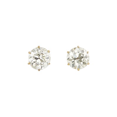 Lot 86 - Pair of Gold and Diamond Stud Earrings