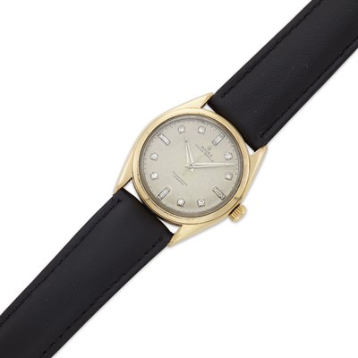 Lot 1766 - Gold and Diamond 'Oyster Perpetual' Wristwatch, Rolex