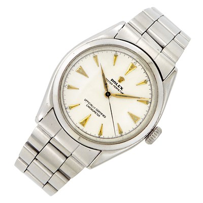 Lot 543 - Rolex, Stainless Steel 'Oyster Perpetual' Wristwatch, Ref. 6084