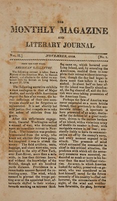Lot 42 - [VIRGINIA-WAR of 1812] The Monthly Magazine...