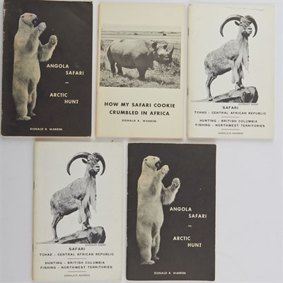 Lot 387 - WARREN, DONALD R. Group of privately printed...