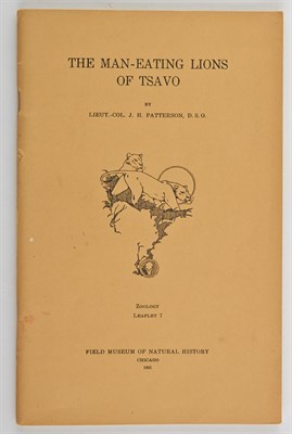 Lot 288 - PATTERSON, J. H. The Man-Eating Lions of Tsavo....