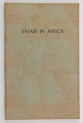 Lot 192 - HOLMAN, GENE Safari in Africa February...