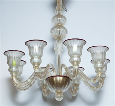 Lot 344 - Archimede Seguso Murano Glass Eight-Light...