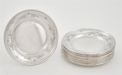 Lot 238 - Set of Twelve Gorham Sterling Silver Butter...