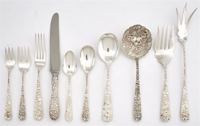Lot 259 - Steiff Sterling Silver Floral Repoussé...