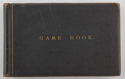 Lot 124 - DUFF, ARTHUR A. Game Book [cover title]. Full...