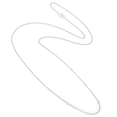 Lot 1818 - Platinum and Diamond Necklace