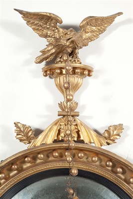 Lot 528 - William IV Giltwood Convex Four-Light...