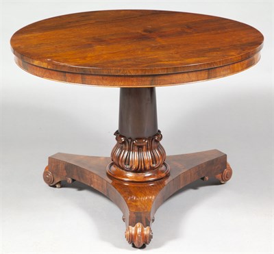 Lot 533 - George IV Rosewood Center Table Second quarter...