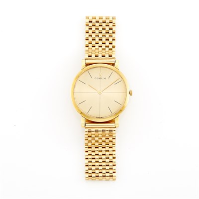 Lot 1739 - Gentleman's Gold Wristwatch, Corum