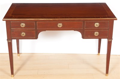 Lot 122 - Louis XVI Style Mahogany and Brass-Mounted...