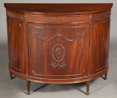 Lot 142 - George III Style Mahogany D-Shaped Side...