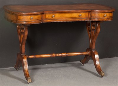 Lot 208 - Regency Style Stained Wood Writing Table...