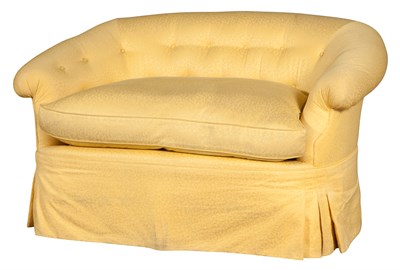Lot 194 - Yellow Fabric-Upholstered Single Cushion Small...