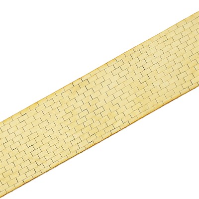 Lot 21 - Wide Gold Bracelet