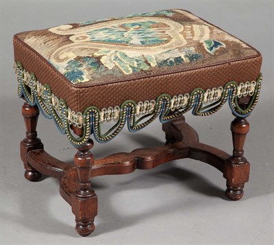 Lot 181 - Louis XIV Walnut and Tapestry-Upholstered...