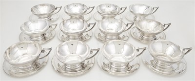 Lot 310 - Set of Seven Egyptian Silver Teacups Early...