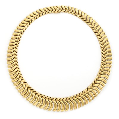 Lot 1846 - Gold Fringe Necklace
