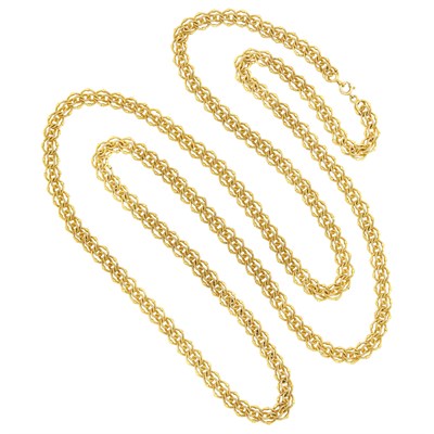Lot 304 - Long Gold Chain Necklace