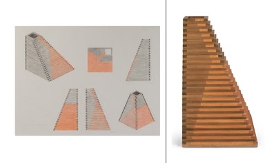 Lot 30 - Jackie Ferrara American, b. 1929 (i) Red and...