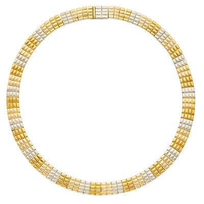 Lot 440 - Tricolor Gold Necklace, Van Cleef & Arpels, France