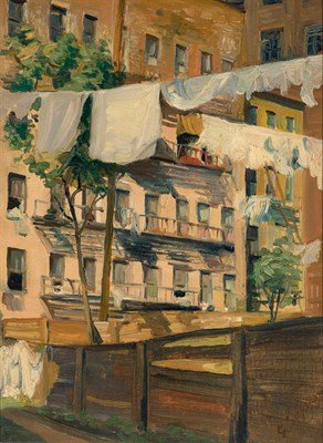Lot 119 - George Sepp American, 1884-1958 (i) Laundry on...