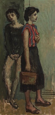 Lot 64 - Moses Soyer American, 1899-1974 After the...