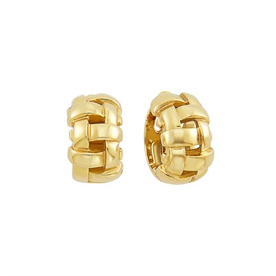 Lot 611 - Pair of Gold Huggie Earrings, Tiffany & Co.