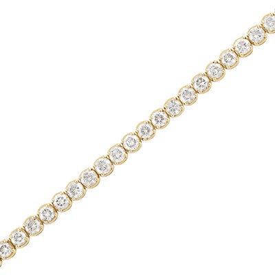Lot 210 - Gold and Diamond Bracelet