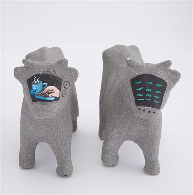 Lot 74 - Christy Rupp American, b. 1949 Telecow (two...