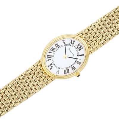 Lot 32 - Gold Wristwatch, Tiffany & Co.