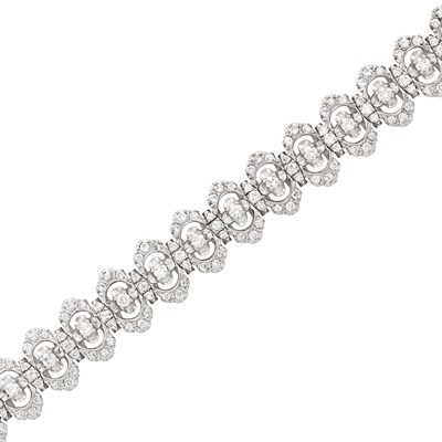 Lot 154 - White Gold and Diamond Bracelet