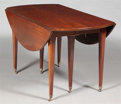 Lot 485 - Louis XVI Plum Pudding Mahogany Extension...