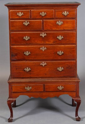 Lot 414 - Queen Anne Walnut Chest on Stand Delaware...