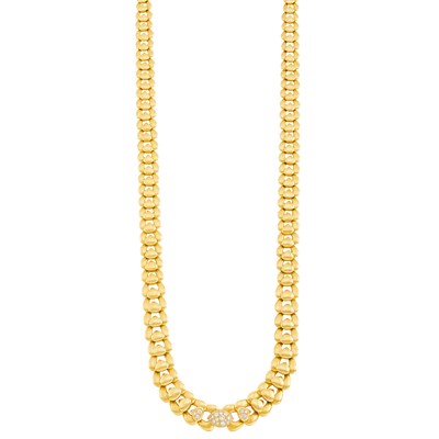 Lot 346 - Long Gold and Diamond Necklace, Marina B