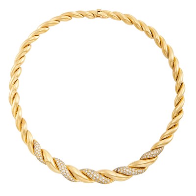 Lot 14 - Gold and Diamond Necklace, Van Cleef & Arpels