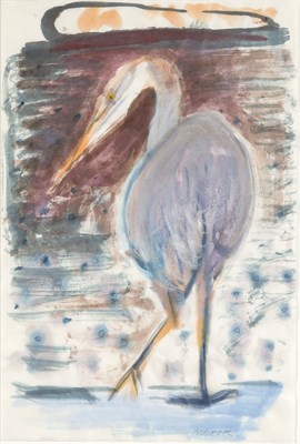 Lot 4 - 20th Century School Heron Signed Merck (lr)...