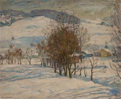 Lot 29 - Arnold Lakhovsky Russian, 1880-1937 Winter in...