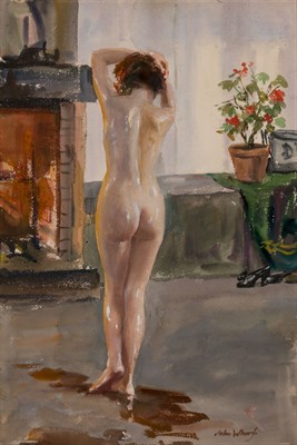 Lot 110 - John Whorf American, 1903-1959 Firelight...