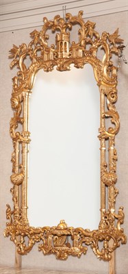 Lot 288 - Rococo Style Giltwood Mirror Height 6 feet 1...