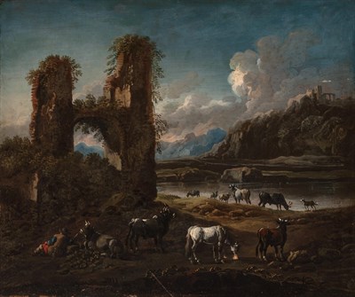 Lot 63 - Italian School 18th/19th Century A River...