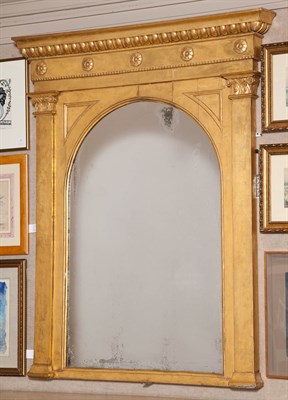 Lot 184 - William IV Giltwood Overmantel Mirror,...