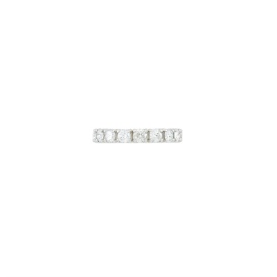 Lot 581 - White Gold and Diamond Band Ring
