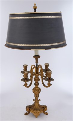 Lot 321 - Régence Style Gilt-Bronze Five-Light...